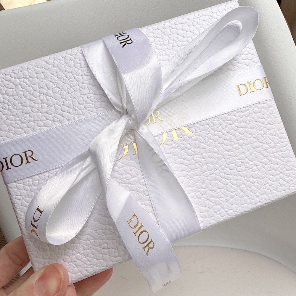 SOLD‼️Dior Oblique Jacquard 30 Montaigne Freesia Card Case Holder Blue Compact - Picture 4 of 16
